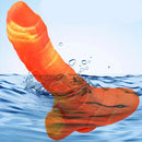7.08in 9.05in Uncut Big Monster Animal Soft Silicone Luminous Dildo