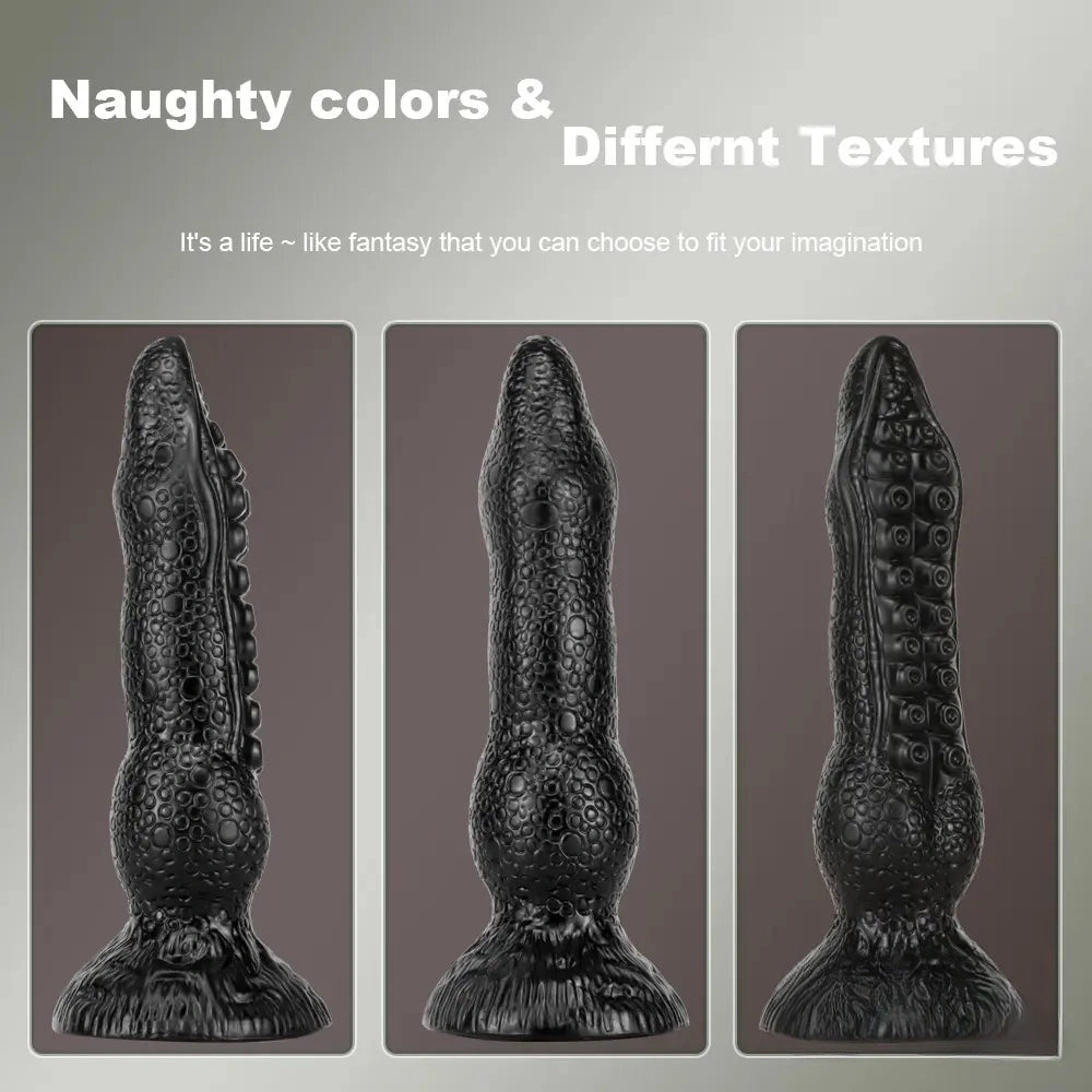 7.08in 9.06in 10.24in 11.81in Big Fantasy Tentacle Octopus PVC Dildo