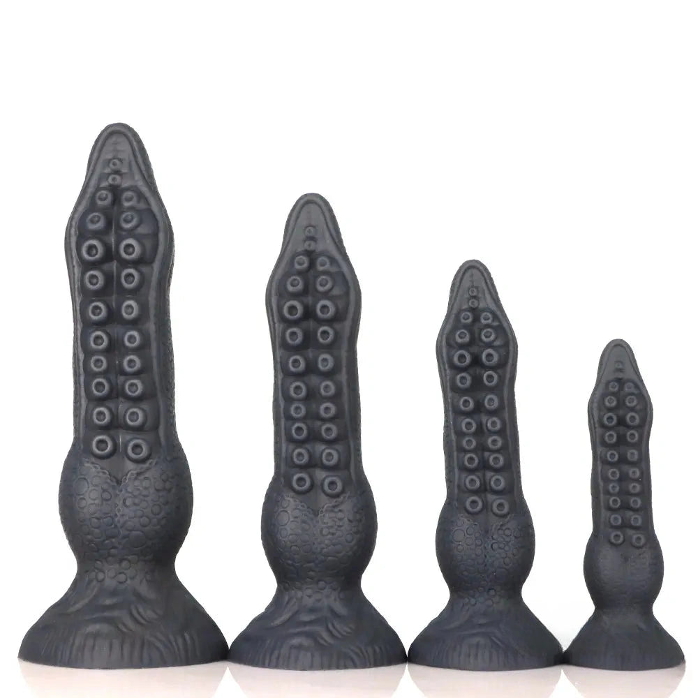 7.08in 9.06in 10.24in 11.81in Octopus Tentacles Odd Silicone Soft Dildo