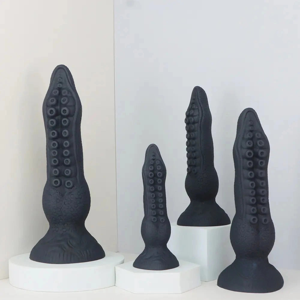 7.08in 9.06in 10.24in 11.81in Octopus Tentacles Odd Silicone Soft Dildo