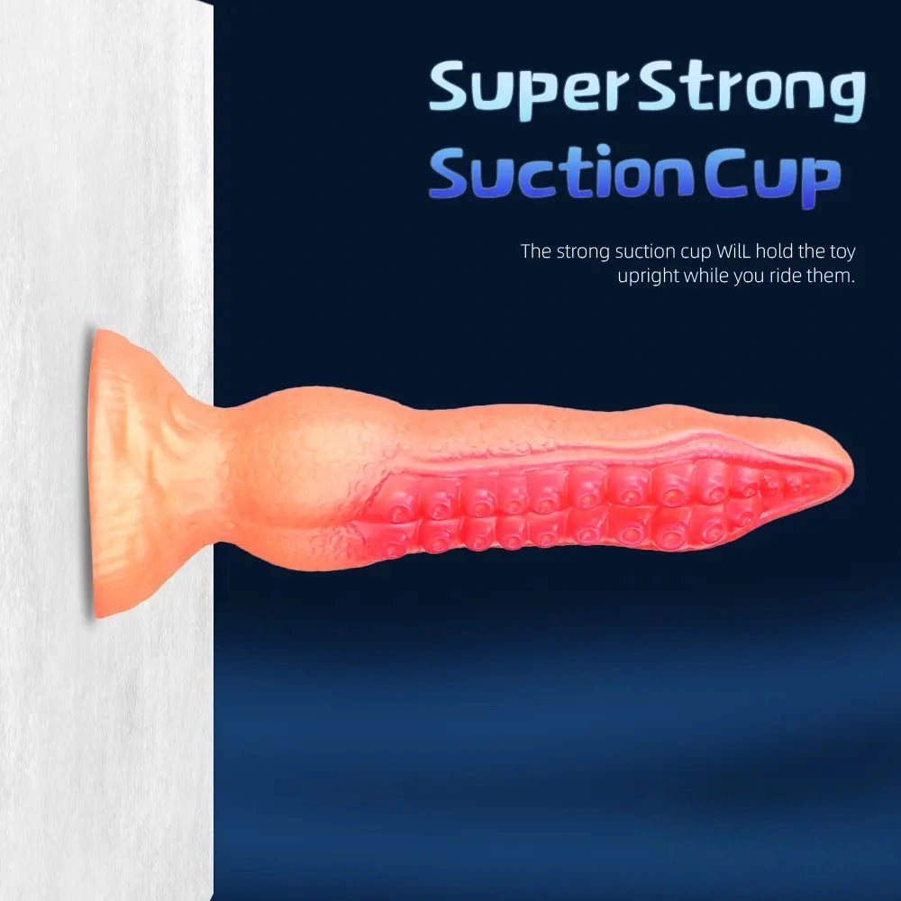 7.08in 9.06in 10.24in 11.81in Octopus Tentacles Odd Silicone Soft Dildo