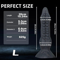 7.08in 9.06in 10.24in 11.81in Octopus Tentacles Odd Silicone Soft Dildo