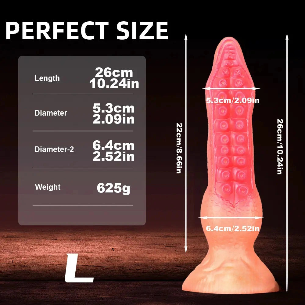 7.08in 9.06in 10.24in 11.81in Octopus Tentacles Odd Silicone Soft Dildo