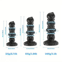 7.08in 9.45in 11.81in PVC Octopus Balls Anal Plug Special-shaped Big Dildo