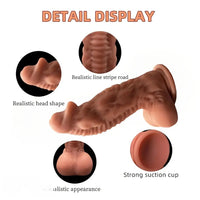 7.08in Alien Simulation Liquid Silicone Female Masturbator Massage Dildo