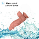 7.08in Alien Simulation Liquid Silicone Female Masturbator Massage Dildo