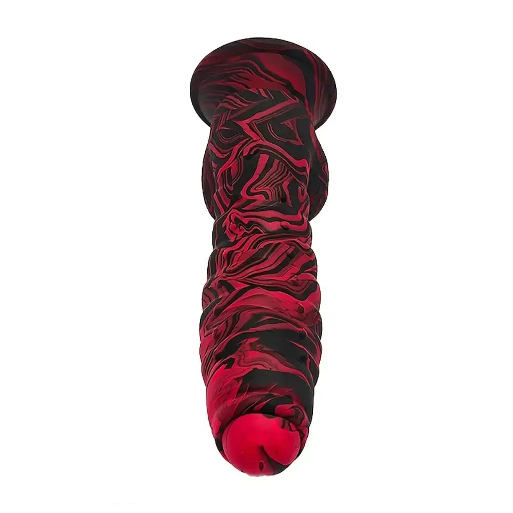 7.08in Caterpillar Scale Realistic Uncut Fantasy Dildo Female Masturbator