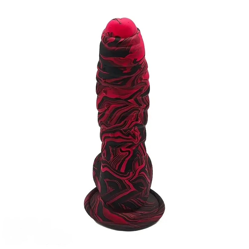 7.08in Caterpillar Scale Realistic Uncut Fantasy Dildo Female Masturbator