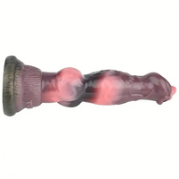 7.08in Dog Animal Knot Dildo Silicone Soft Sex Toy For G Spot Prostate