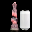 7.08in Dog Animal Knot Dildo Silicone Soft Sex Toy For G Spot Prostate