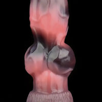 7.08in Dog Animal Knot Dildo Silicone Soft Sex Toy For G Spot Prostate