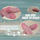 7.08in Dual Layer Silicone Squirting Soft Dildo For Female Prostate Stimulation