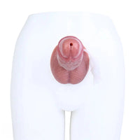 7.08in Dual Layer Silicone Squirting Soft Dildo For Female Prostate Stimulation