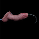 7.08in Dual Layer Silicone Squirting Soft Dildo For Female Prostate Stimulation