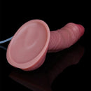 7.08in Dual Layer Silicone Squirting Soft Dildo For Female Prostate Stimulation