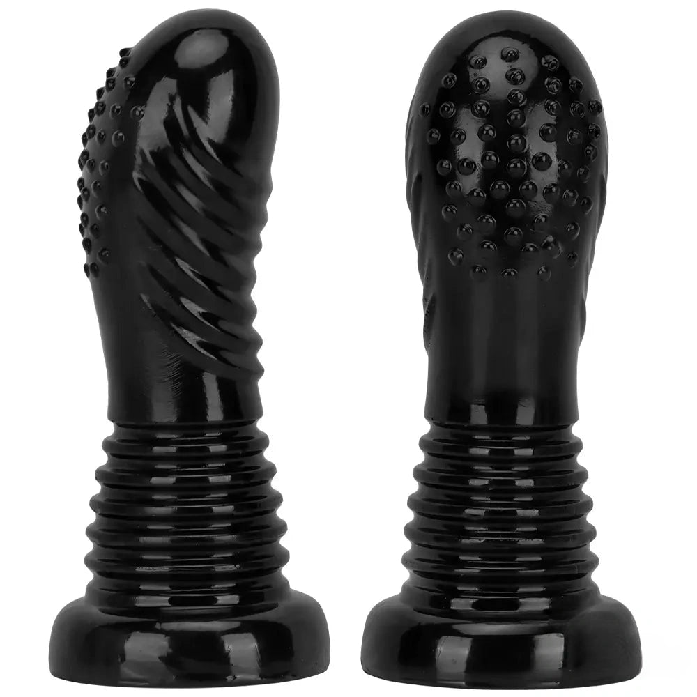 7.08in Fantasy Black Spiked Thick Dildo For Anal Vaginal Expansion