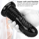 7.08in Fantasy Black Spiked Thick Dildo For Anal Vaginal Expansion
