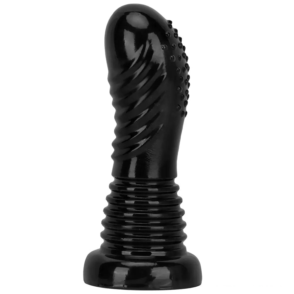 7.08in Fantasy Black Spiked Thick Dildo For Anal Vaginal Expansion
