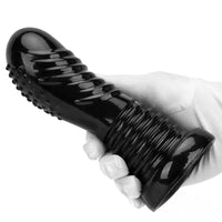 7.08in Fantasy Black Spiked Thick Dildo For Anal Vaginal Expansion