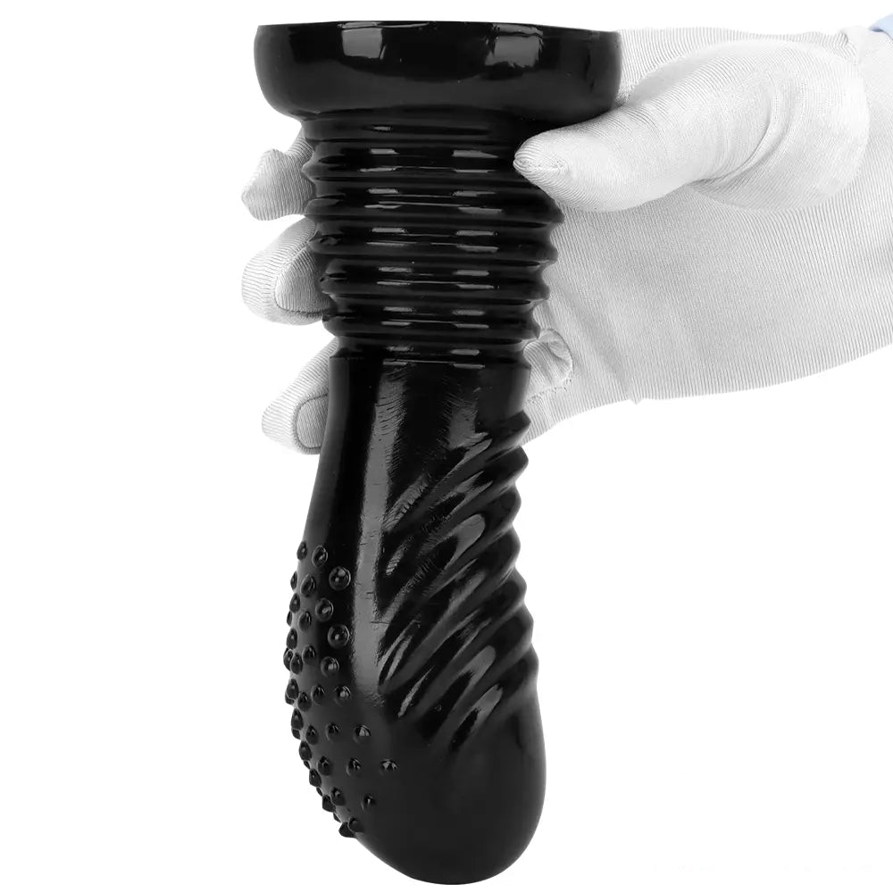 7.08in Fantasy Black Spiked Thick Dildo For Anal Vaginal Expansion