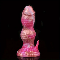 7.08in Fantasy Monster Dragon Silicone Soft Dildo For Couples Lesbian