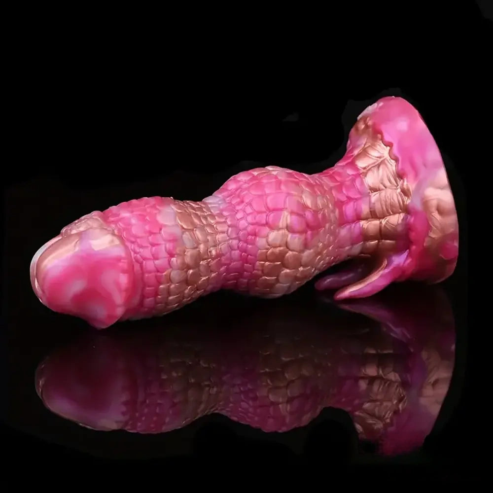 7.08in Fantasy Monster Dragon Silicone Soft Dildo For Couples Lesbian