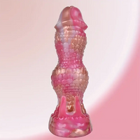 7.08in Fantasy Monster Dragon Silicone Soft Dildo For Couples Lesbian