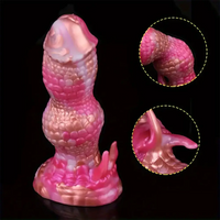 7.08in Fantasy Monster Dragon Silicone Soft Dildo For Couples Lesbian