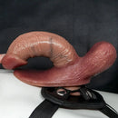 7.08in Fantasy Realistic Strap on Silicone Dual Layer Dildo For Women Intimate
