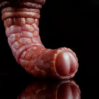 7.08in Fantasy Silicone Soft Dildo Scale Animal Penis Female Masturbator