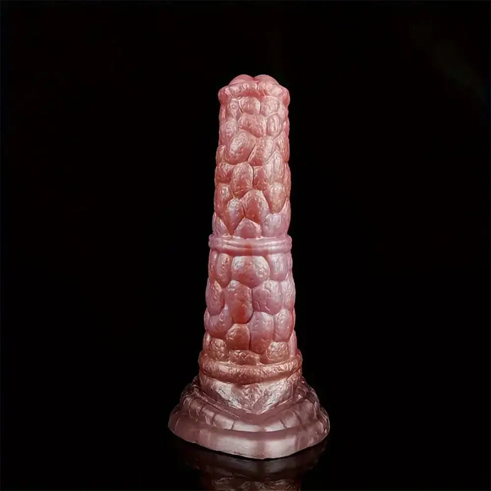 7.08in Fantasy Silicone Soft Dildo Scale Animal Penis Female Masturbator