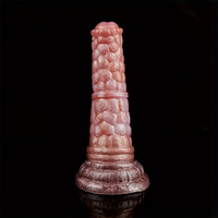 7.08in Fantasy Silicone Soft Dildo Scale Animal Penis Female Masturbator