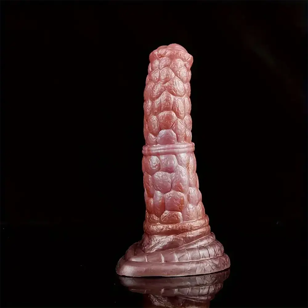 7.08in Fantasy Silicone Soft Dildo Scale Animal Penis Female Masturbator