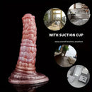7.08in Fantasy Silicone Soft Dildo Scale Animal Penis Female Masturbator