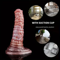 7.08in Fantasy Silicone Soft Dildo Scale Animal Penis Female Masturbator