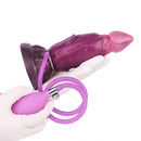 7.08in Fantasy Soft Cock Squeeze Inflatable Alien Penis Dildo For Women