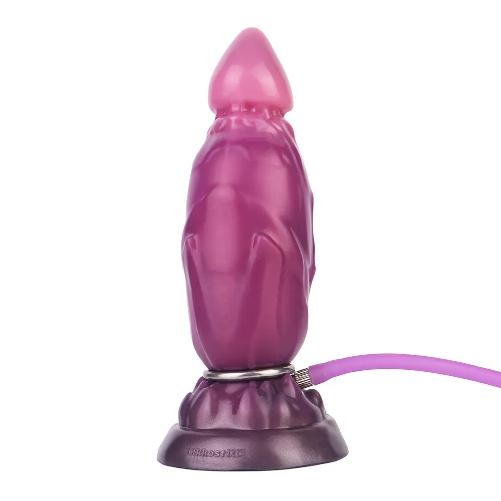 7.08in Fantasy Soft Cock Squeeze Inflatable Alien Penis Dildo For Women