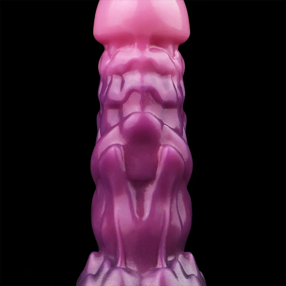 7.08in Fantasy Soft Cock Squeeze Inflatable Alien Penis Dildo For Women