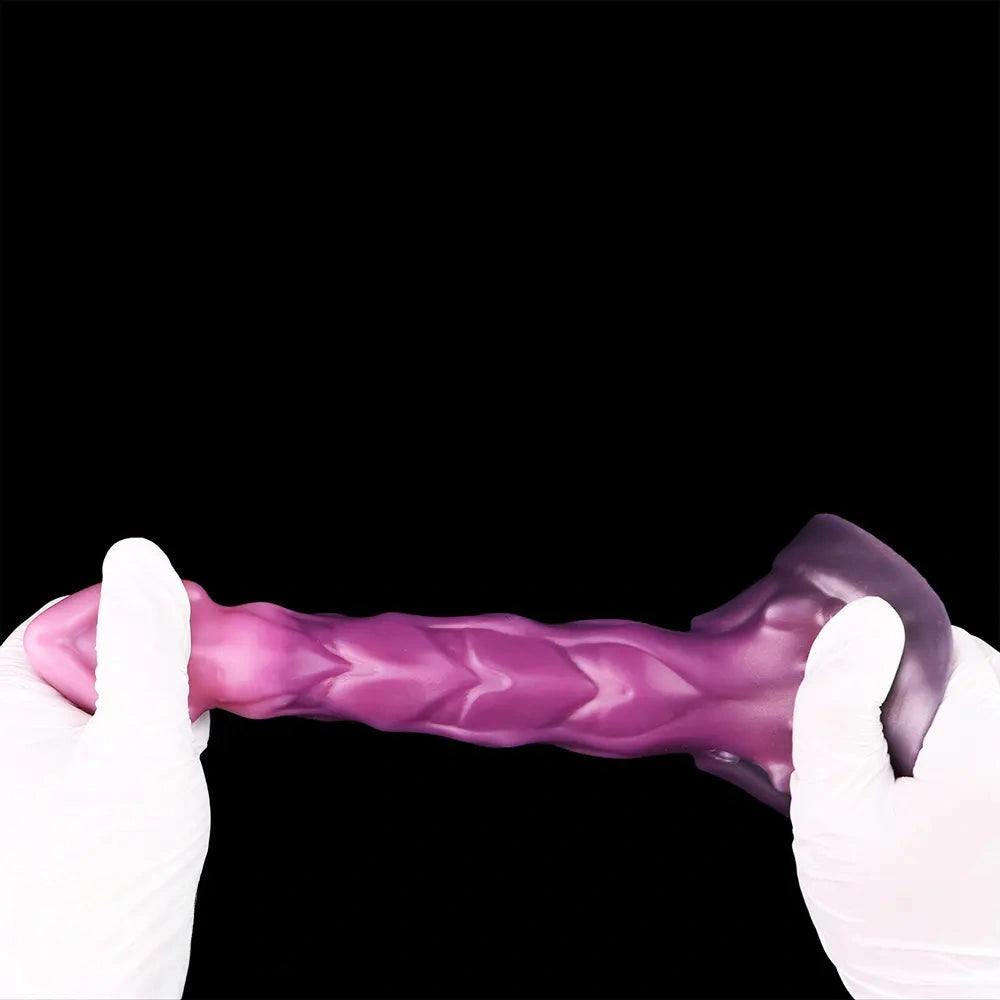 7.08in Fantasy Soft Cock Squeeze Inflatable Alien Penis Dildo For Women