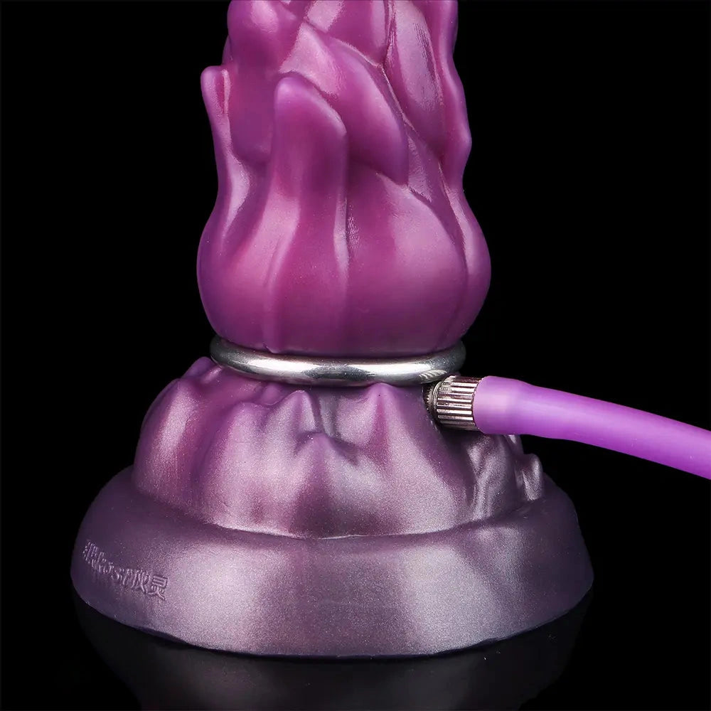 7.08in Fantasy Soft Cock Squeeze Inflatable Alien Penis Dildo For Women