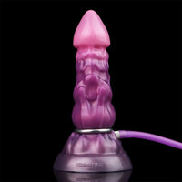 7.08in Fantasy Soft Cock Squeeze Inflatable Alien Penis Dildo For Women