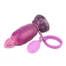 7.08in Fantasy Soft Cock Squeeze Inflatable Alien Penis Dildo For Women