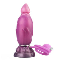 7.08in Fantasy Soft Cock Squeeze Inflatable Alien Penis Dildo For Women