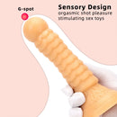 7.08in Fantasy Women Men Dildo Adult Sex Toy For Anal Vaginal Orgasm