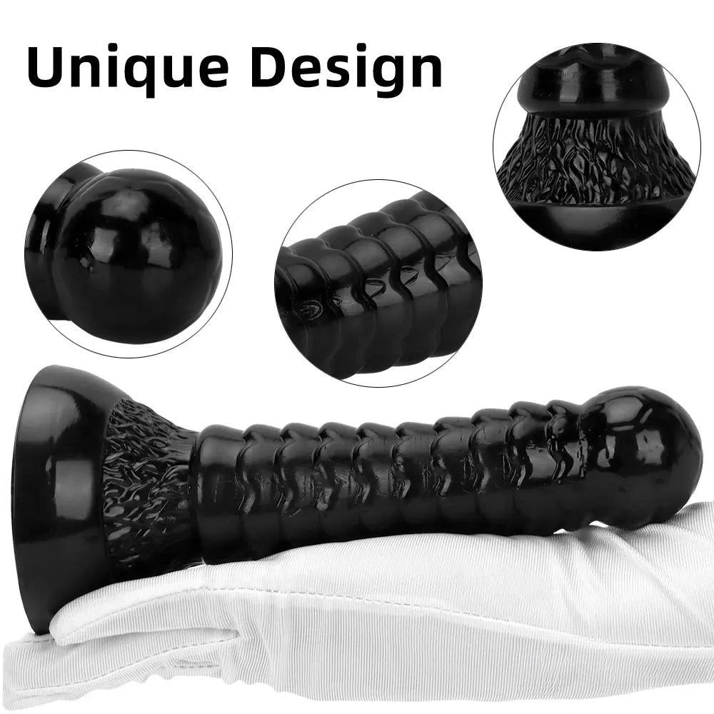7.08in Fantasy Women Men Dildo Adult Sex Toy For Anal Vaginal Orgasm