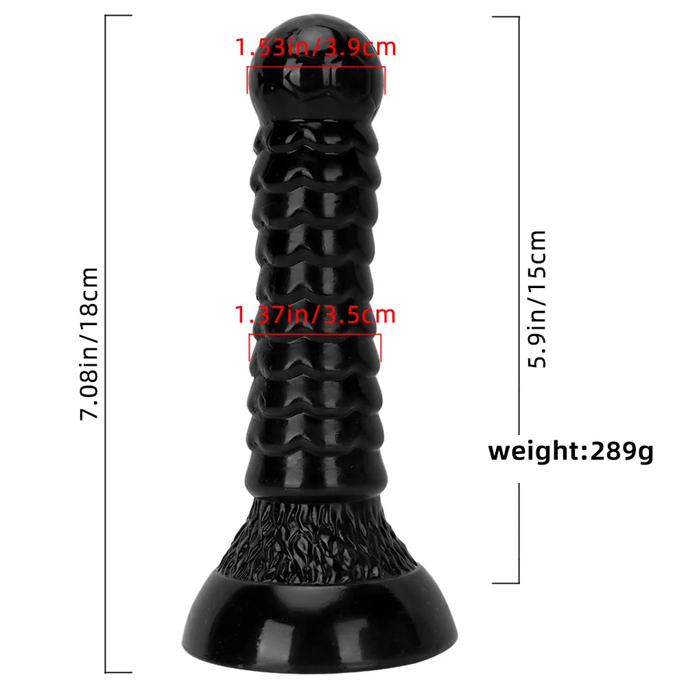 7.08in Fantasy Women Men Dildo Adult Sex Toy For Anal Vaginal Orgasm