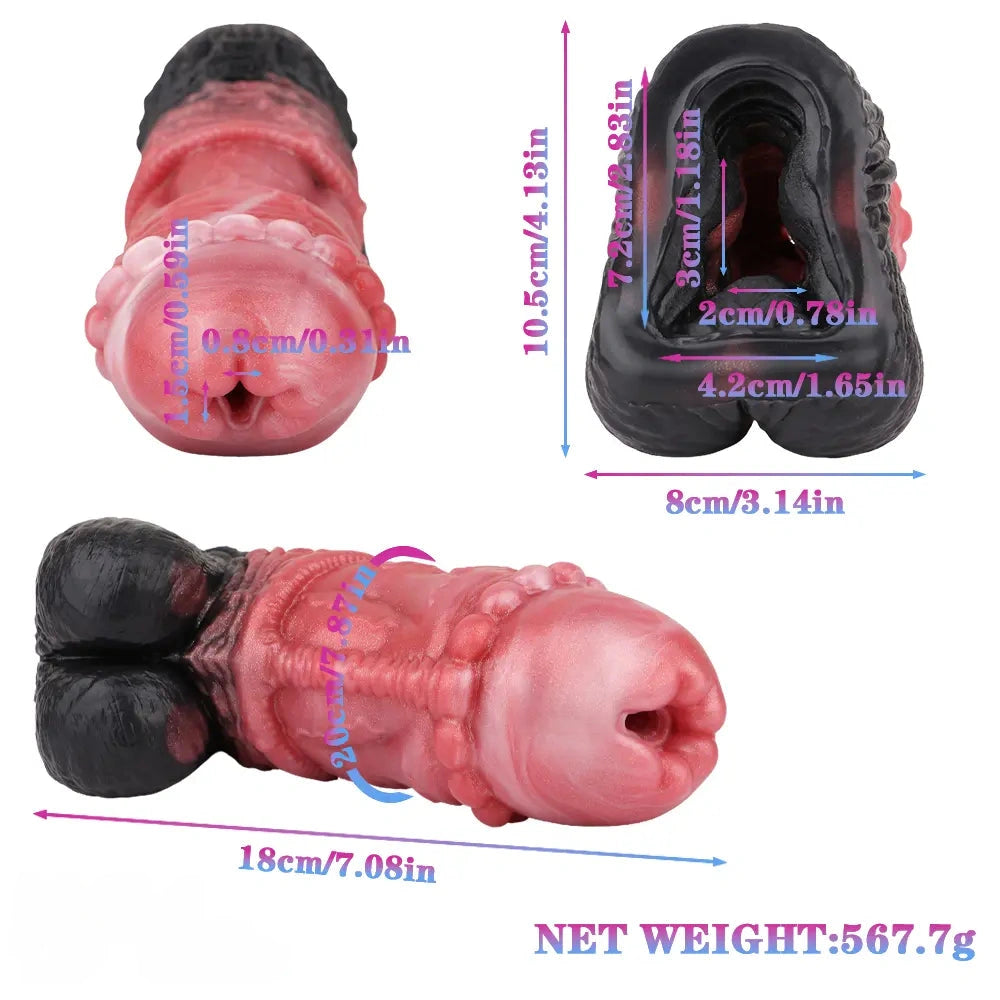 7.08in Horse Cock Silicone Masturbator For Women Men Fucking Sex Toy
