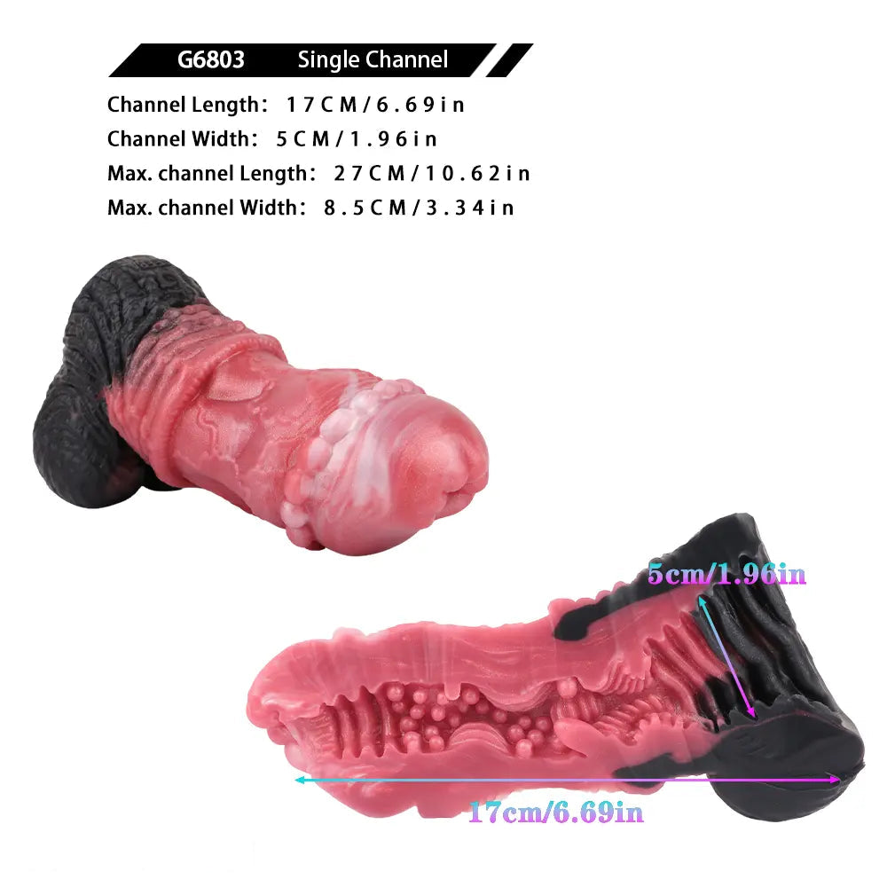 7.08in Horse Cock Silicone Masturbator For Women Men Fucking Sex Toy