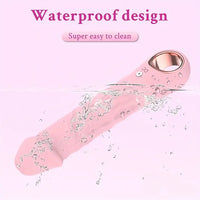 7.08in Liquid Silicone Bendable Soft Vibrating Dildo For Women