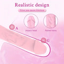 7.08in Liquid Silicone Bendable Soft Vibrating Dildo For Women